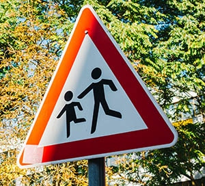 Pedestrian crossing sign