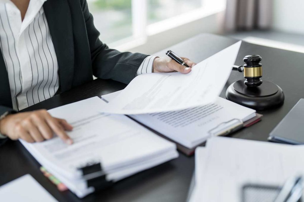 Attorney Desk with Gavel